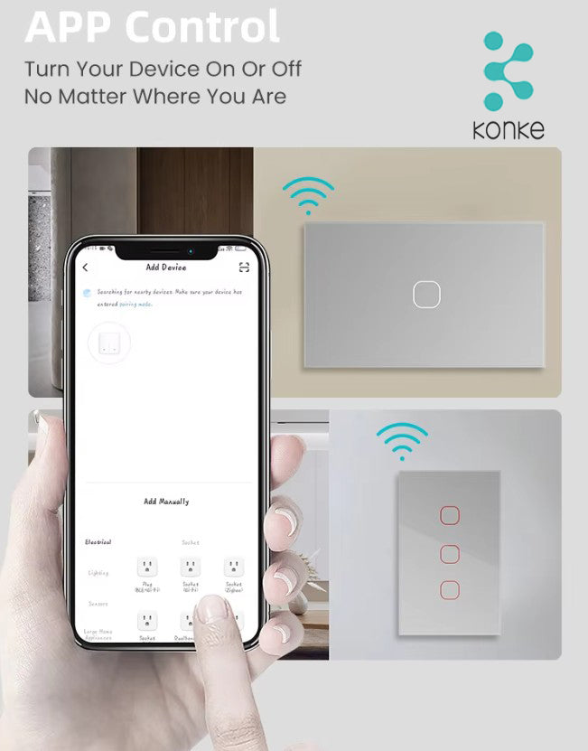 Smart Touch Light Switch 3Ch
