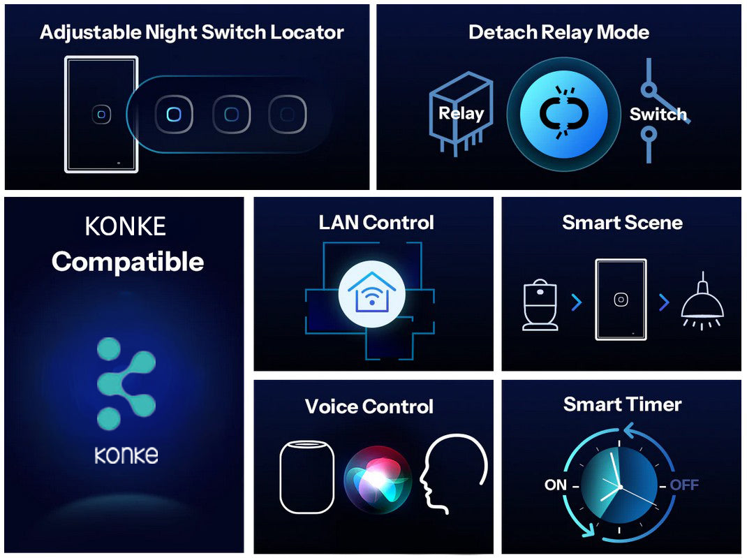 Smart Touch Light Switch 3Ch