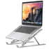 Aluminum Adjustable Portable Laptop Stand – Silver