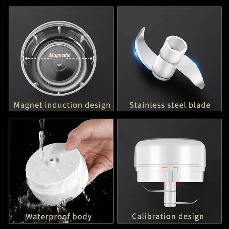 Mini Electric Meat Grinder and Garlic Crusher