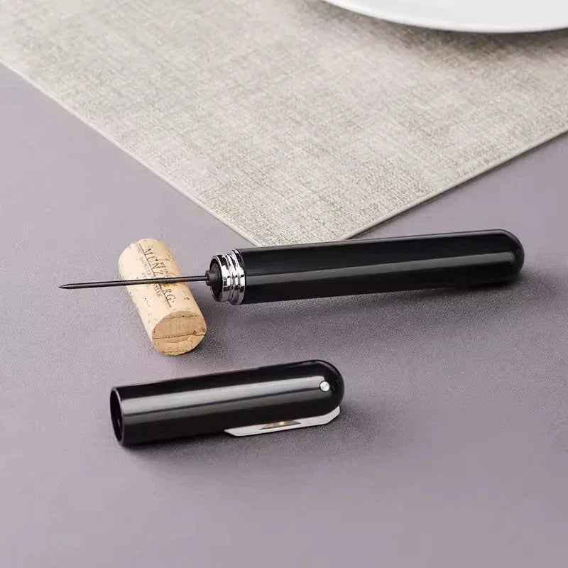 NNEOBA Portable 2-in-1 Air Pressure Corkscrew and Foil Cutter