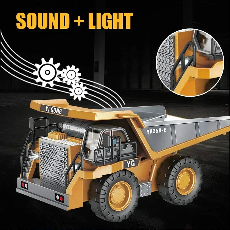 Rc Alloy Dump Truck Engineering Vehicle For Boys