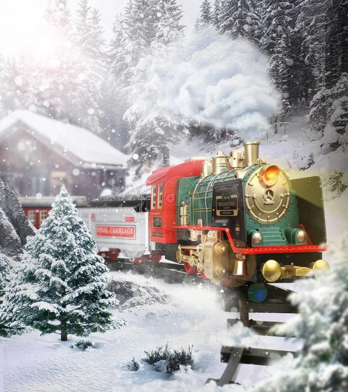 RC Track Train Set with Steam Effect
