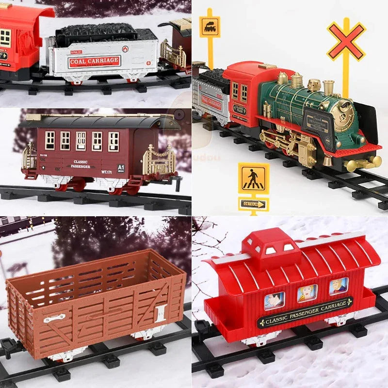 RC Track Train Set with Steam Effect