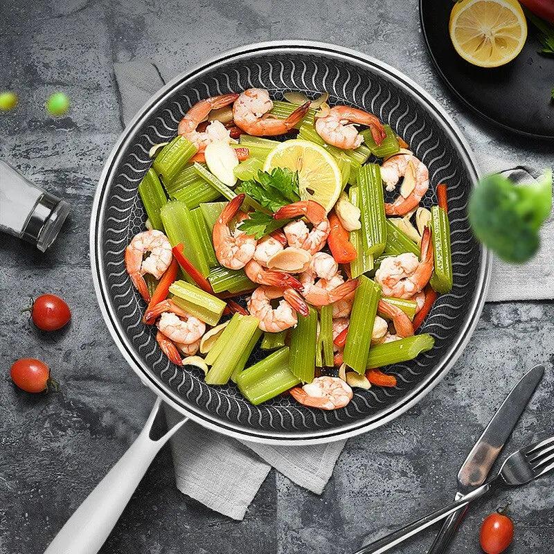 Tri-Ply 316 Frying Pan 32cm Double-Sided
