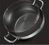 30cm Stainless Steel Non-Stick Frying Pan with Glass Lid Silver