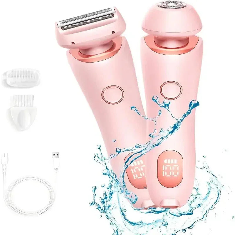 2 in 1 Waterproof Electric Shaver Hair Removal