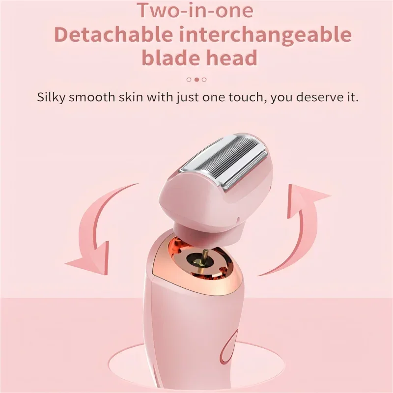 2 in 1 Waterproof Electric Shaver Hair Removal