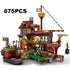 Pirate Island Fortress Building Block Set, Ages 6 and Up, ABS Kit