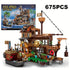 Pirate Island Fortress Building Block Set, Ages 6 and Up, ABS Kit