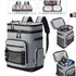 30L Camping Insulated Backpack Hot Cold Storage Gray