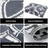 Outdoor Reversible Patio Mat Geometric Pattern