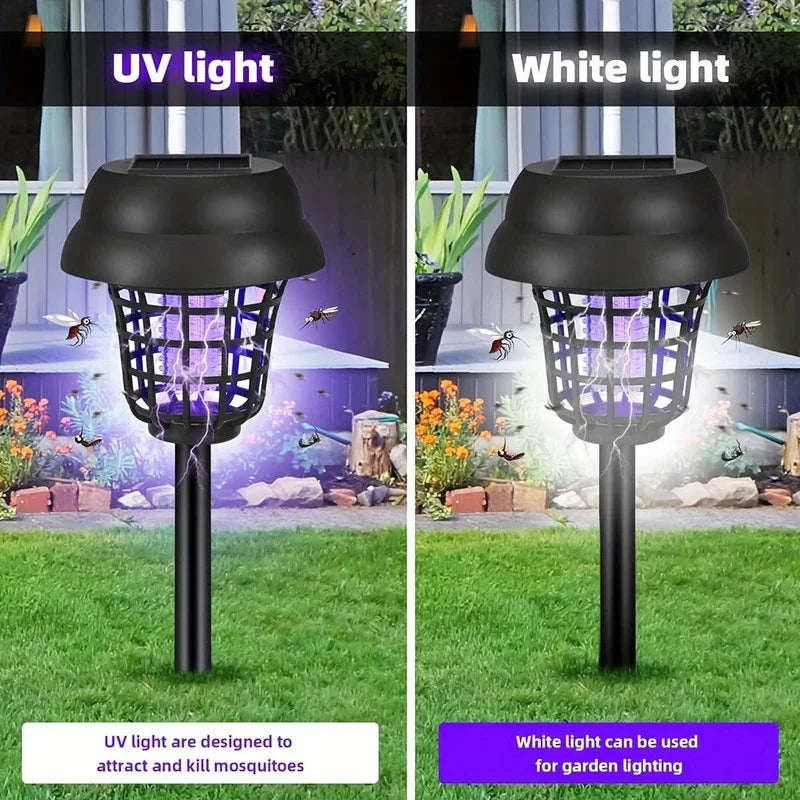 Solar Mosquito Killer Lights Outdoor UV Insect Repellent
