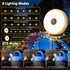 Rechargeable Camping String Lights, 5 Modes, 2000mAh Lithium Battery Set