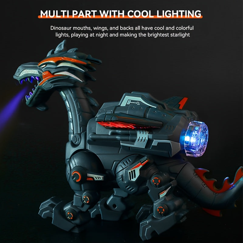 Walking Dinosaur Toy with Lights, Roaring Sound and Flame Effect Play Toy