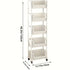 Mobile Bookshelf Office Cart (5-Tier)