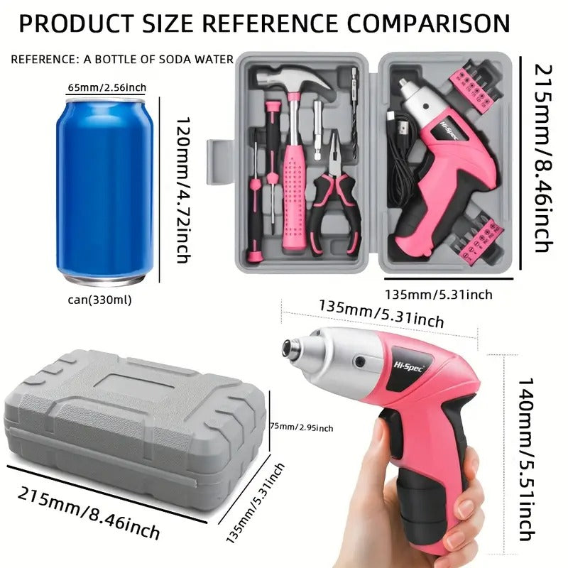 Cordless Electric Screwdriver Tool Set