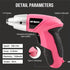 Cordless Electric Screwdriver Tool Set