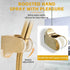 Golden Rainfall Shower Head Handheld Combo Set