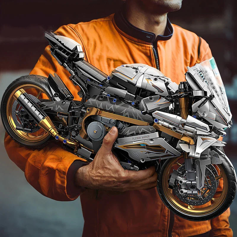 Motorcycle Blocks Model for Teens & Adults