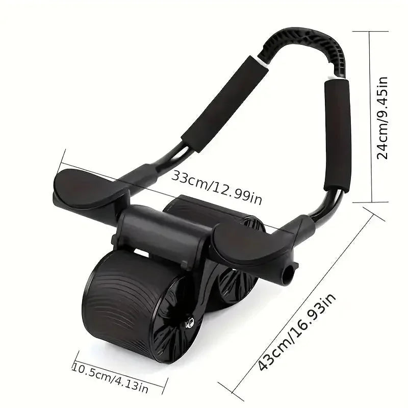 Automatic Rebound Ab Roller with Elbow Pads