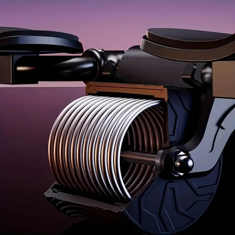 Automatic Rebound Ab Roller with Elbow Pads