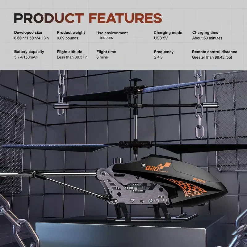 Remote Control Helicopter with Altitude Lock for Kids
