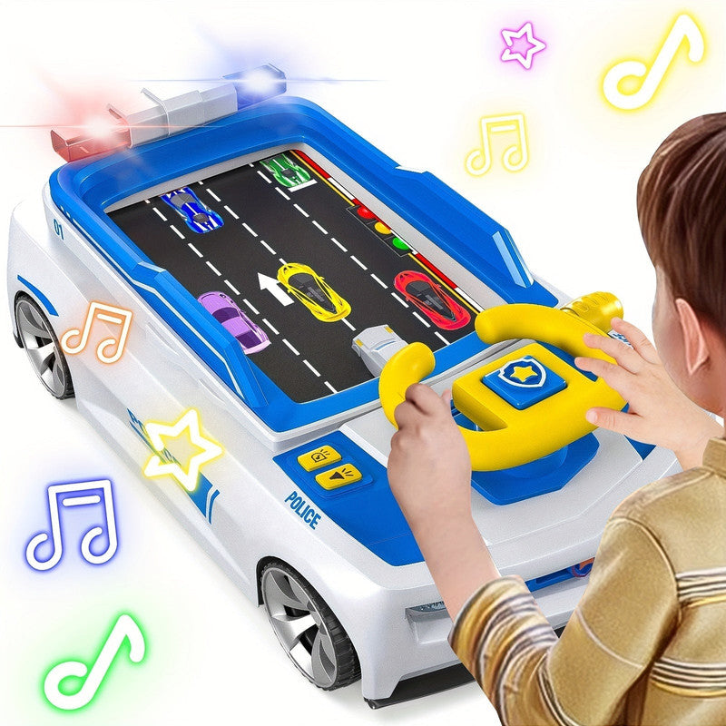 Car Play Suction Racing Game Console for Kids, USB Charging, Ages 3+ Toy