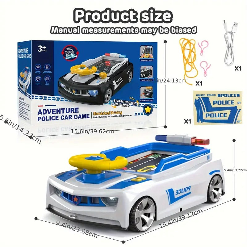 Car Play Suction Racing Game Console for Kids, USB Charging, Ages 3+ Toy