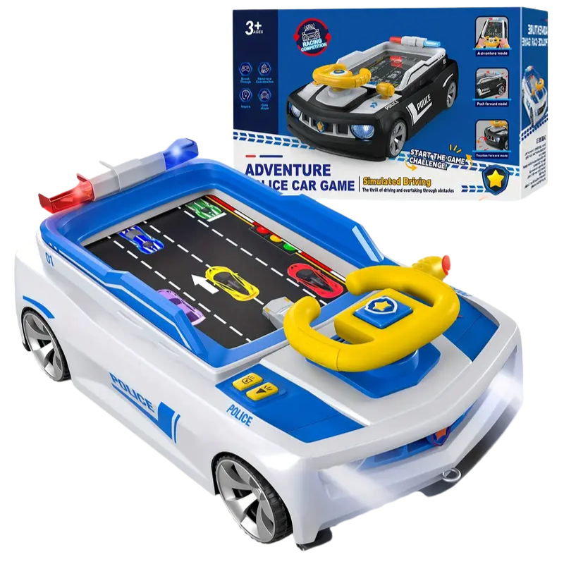 Car Play Suction Racing Game Console for Kids, USB Charging, Ages 3+ Toy