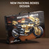 1:10 Scale Mechanical Motorcycle Building Block Kit, Ages 14 Plus, ABS