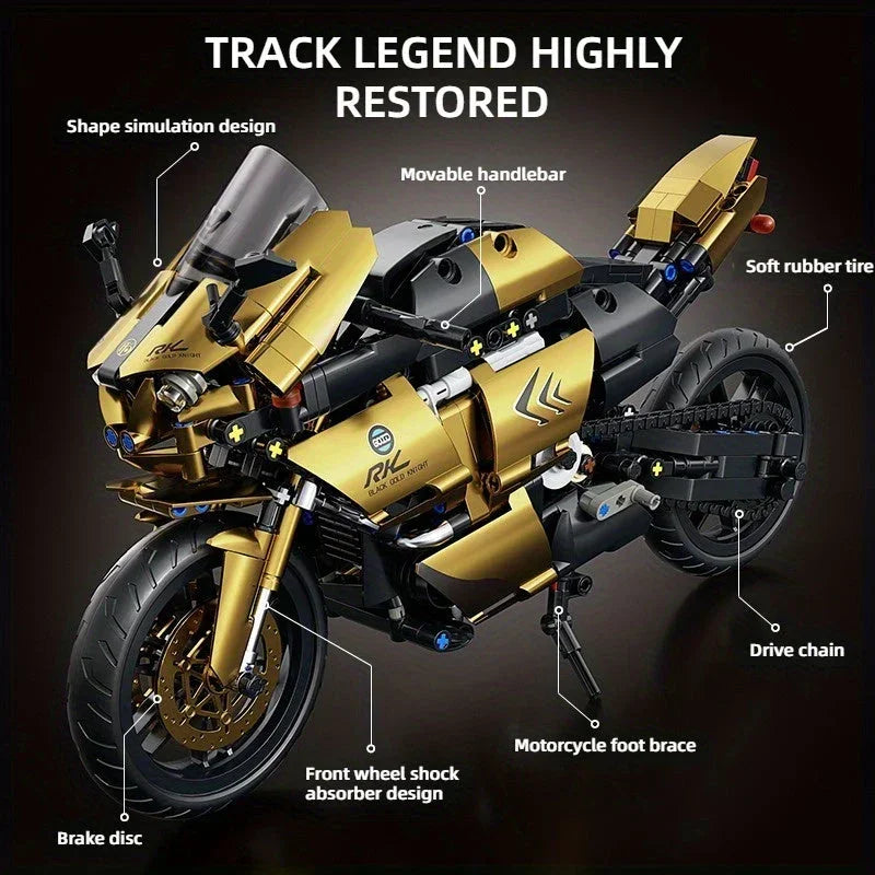Mechanical Motorcycle Building Blocks