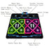 Double Electronic Dance Mat for Kids and Adults, 105x90cm, 8 LED Lights