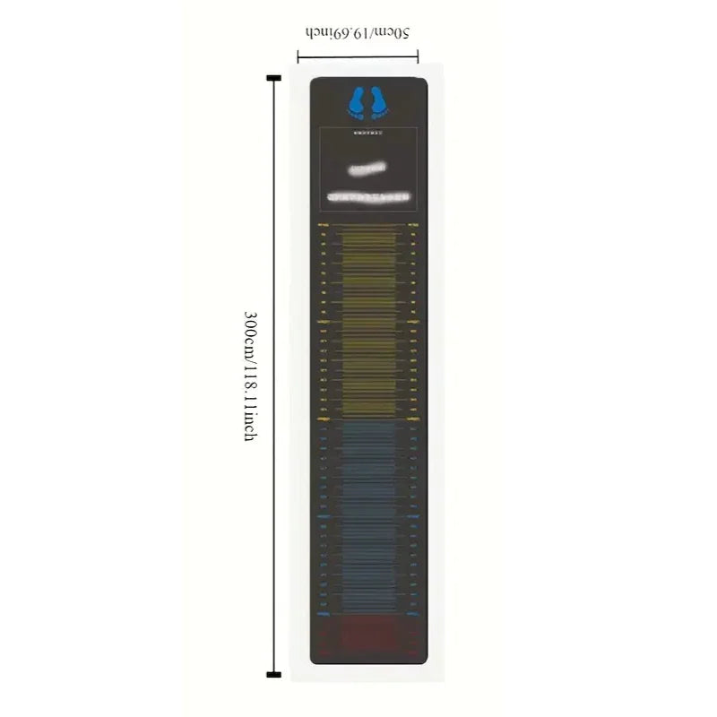 Jumping Test Fitness Mat with Measurement Guide