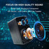 3-Way Waterproof Wall Mount Speakers in Black, 200W Peak, Pair, ABS Set