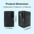 3-Way Waterproof Wall Mount Speakers in Black, 200W Peak, Pair, ABS Set