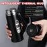 1L Thermos Bottle with LED Temperature Display Black