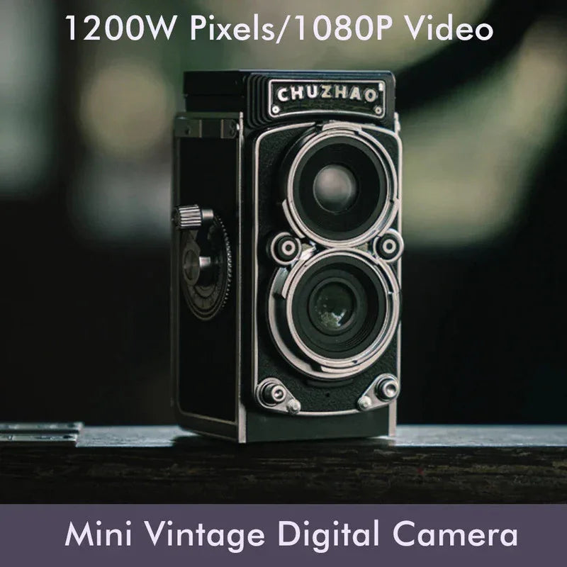Mini Retro Digital Camera Black