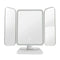 Trifold LED Makeup Mirror Beauty Lights