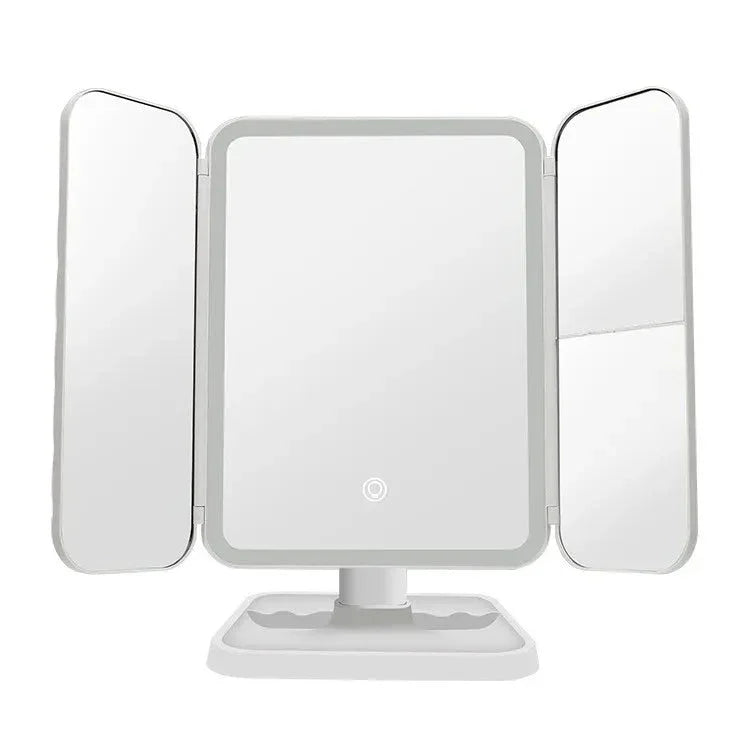Trifold LED Makeup Mirror Beauty Lights