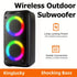 Large Wireless Bluetooth Speaker with Deep Bass and TWS Pairing, 15hrs