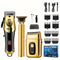 Golden Hair Clipper Razor Trimmer Set for Men