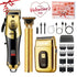 Golden Hair Clipper Razor Trimmer Set for Men