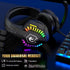 Wired Gaming Headset with RGB Lights and Noise Cancelling Mic