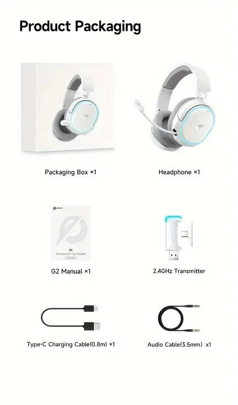 Wireless Gaming Headset with Surround Sound