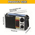 Solar Portable Radio with Digital Speaker