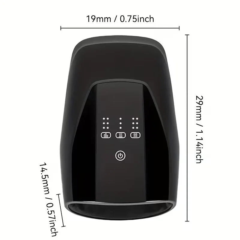 NNETM Ergonomic Hand Massager with Heat & Vibration
