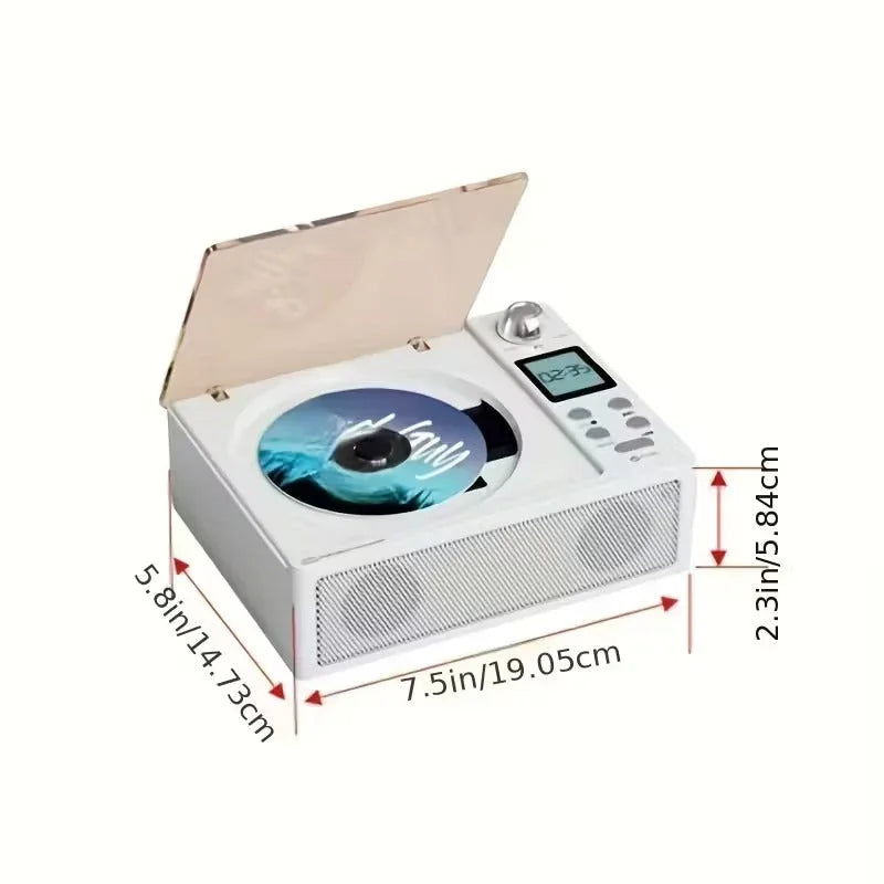 CD Player with Wireless Speaker & FM Radio