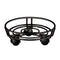 Movable Iron Potted Plant Stand for Home Garden Decoration-Black