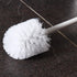 Stainless Steel Toilet Brush With Base and Long-Handled Brush for Bathroom Toilet Cleaning-Silver